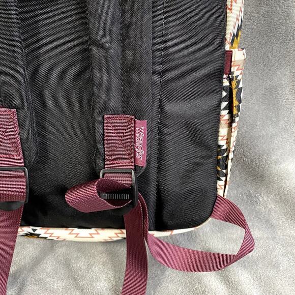 Wrangler Aztec Print Tan Yellow Backpack NWT Back to School Boho - Picture 5 of 8